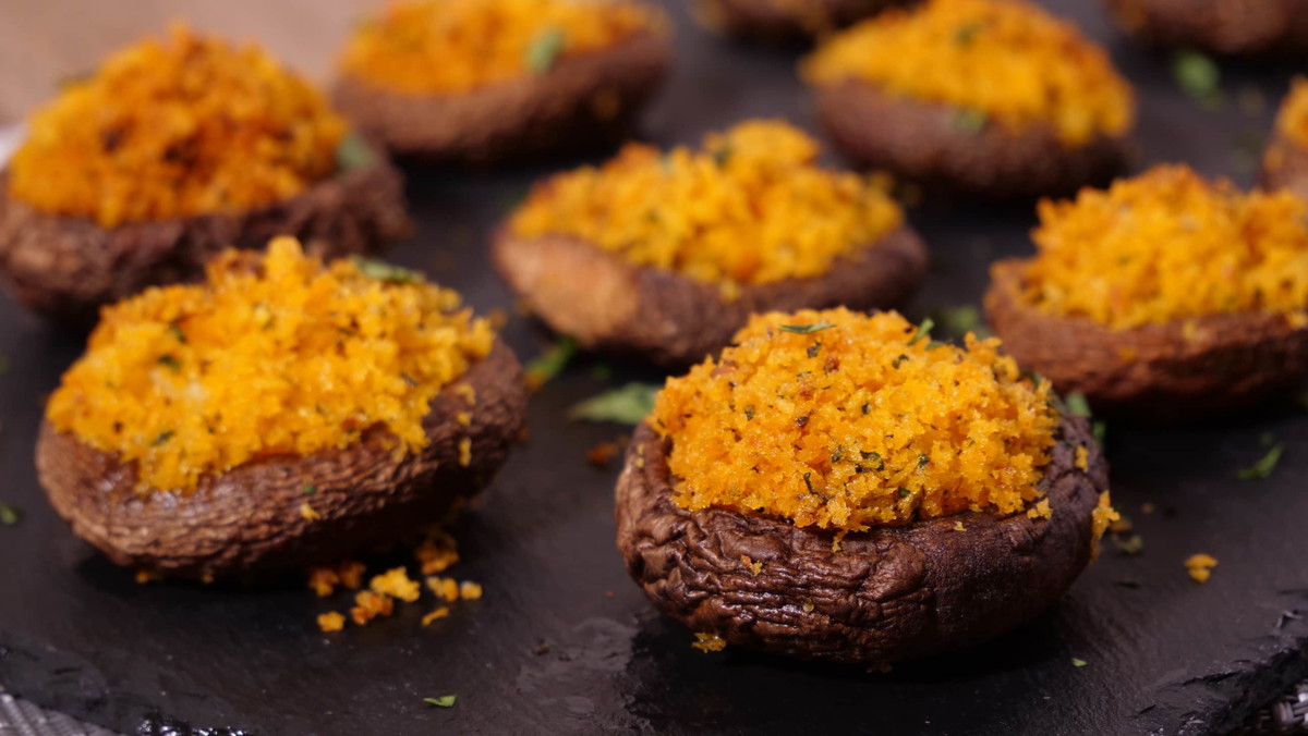 Air Fryer Cheese Stuffed Mushrooms