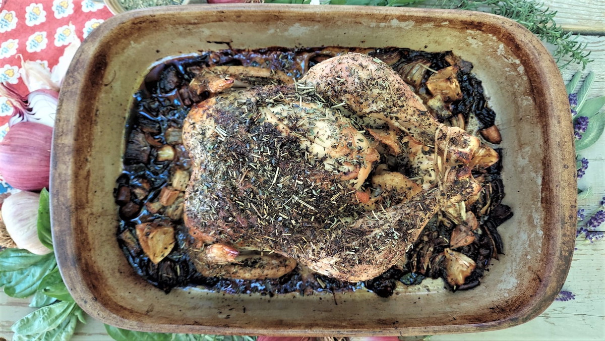 Wild Green Goddess Roasted Chicken
