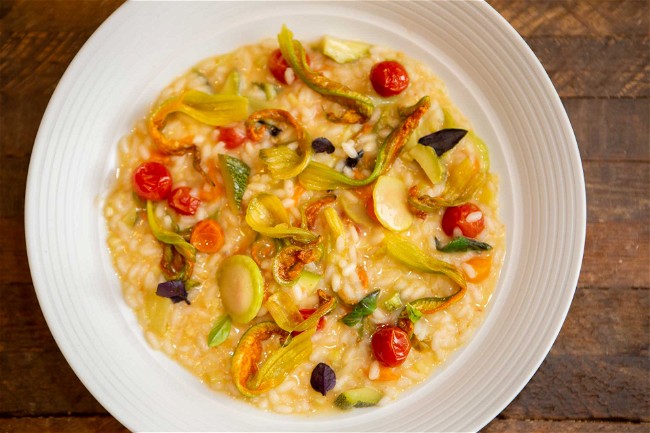 Image of Squash Blossom Risotto