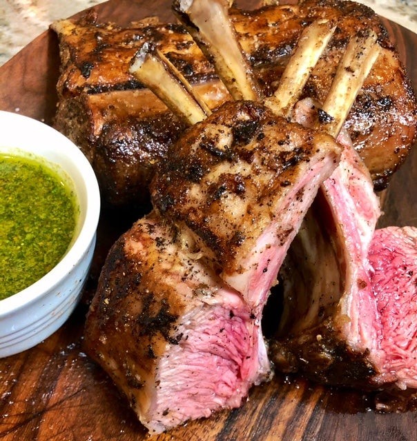 Image of Za’atar Rack of Lamb with Pistachio Mint Gremolata