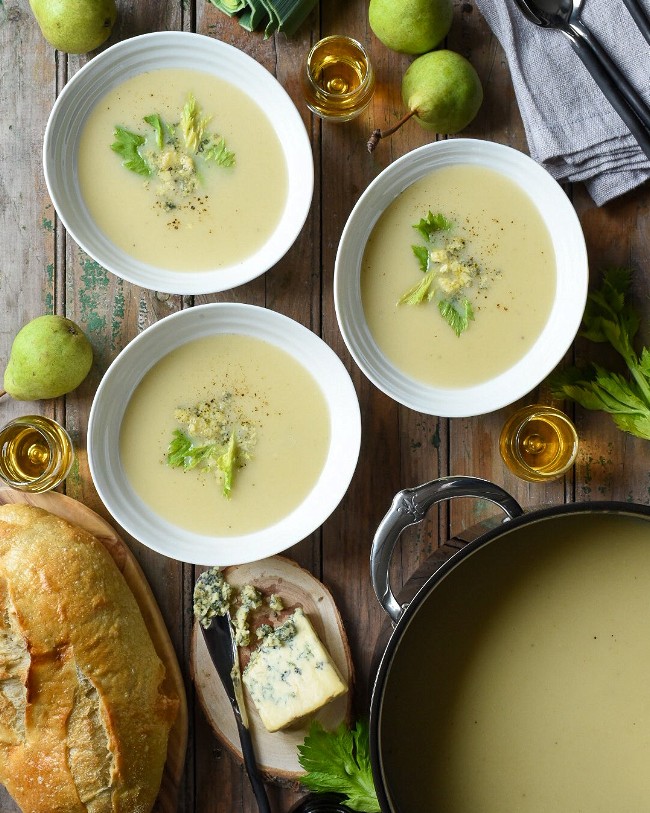 Image of Pear, Port, Potato & Stilton Soup