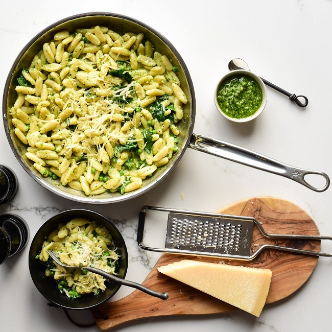 Image of Easy Basil Pesto Pasta