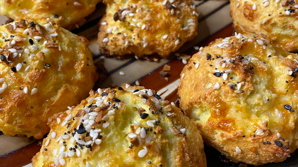Image of Keto Cheddar Biscuits with Coconut Flour