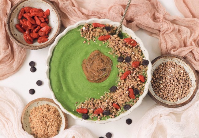 Image of Tropical Greens Smoothie Bowl