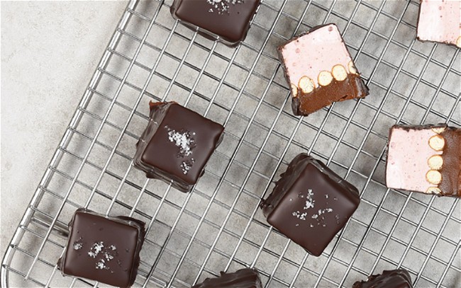 Image of Strawberry Tahini Marshmallow Caramel Pretzel