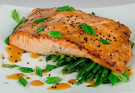 Faroe Islands Salmon with Miso Sesame Ginger Glaze