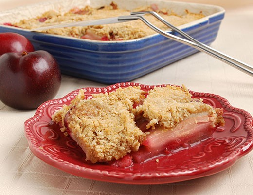 Image of Plumcot & Pear Oatmeal Crisp