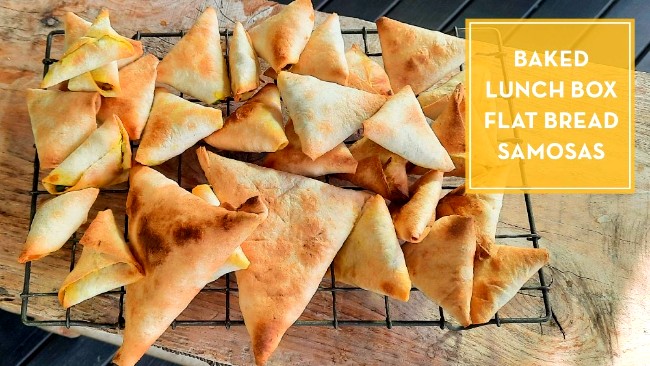 Image of Perfect Lunchbox Recipe | Easy Baked Tortilla Samosas