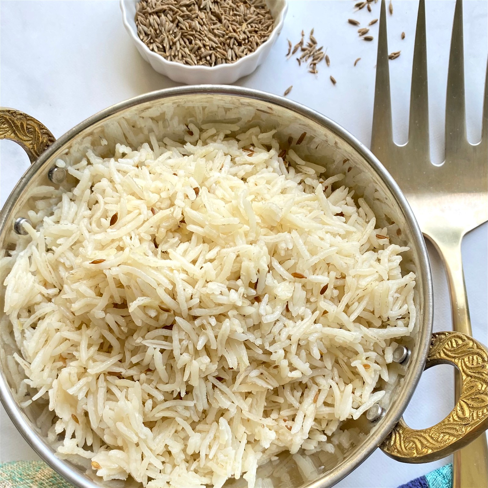Cumin Infused Basmati Rice – Pat Cooks