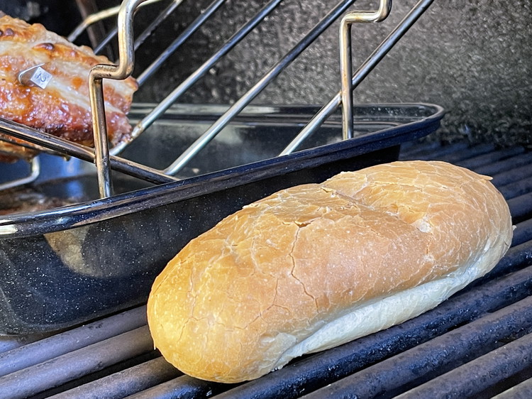 Image of To have the true Vietnamese roll experience you want a crusty baguette that spills crumbs all over your lap!! if you can't snag a French baguette, the soft hot dog rolls from Coles will suffice. Just pop them into your...