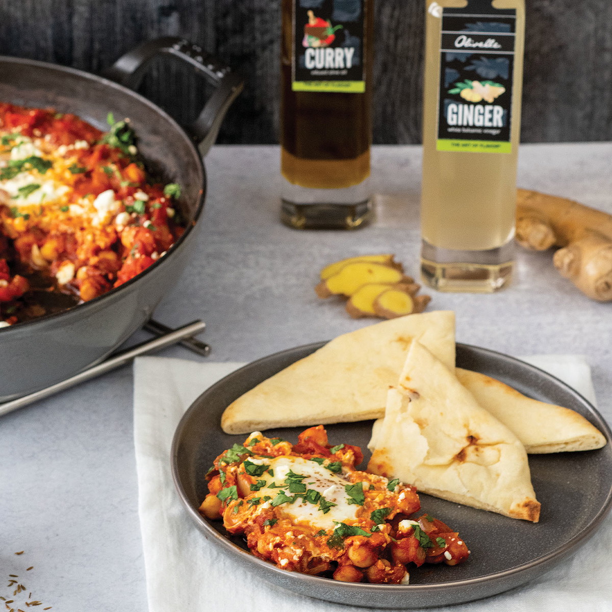 Masala Poached Eggs