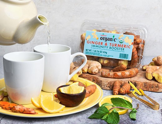 Image of Organic Ginger and Turmeric Immunity Booster Tea