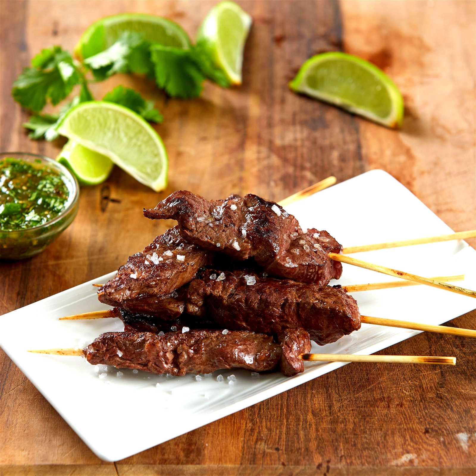 Image of Outside Skirt Steak with Roasted Tomatillo Dip