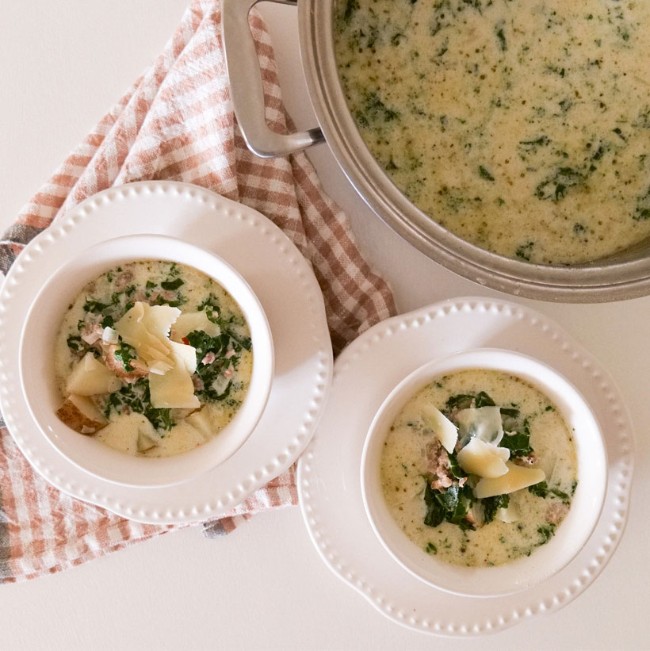 Image of Sausage, Kale & Potato Soup