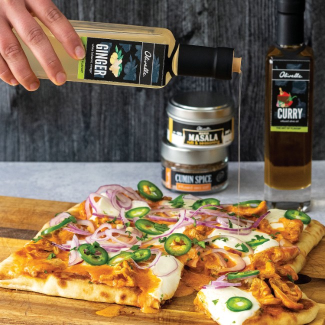 Image of CHICKEN CURRY FLATBREAD