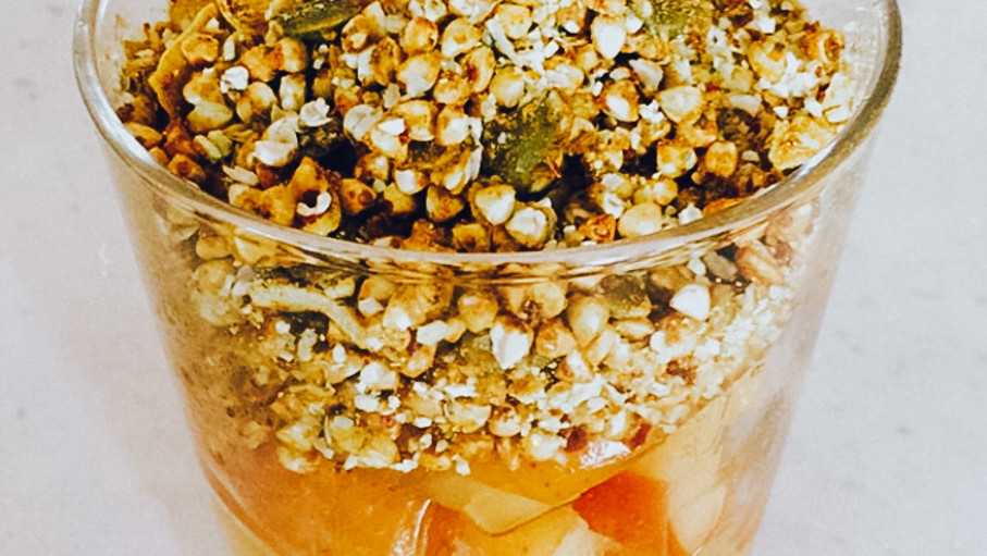 Image of Summer Vanilla and Lemon Myrtle Buckwheat Apple Crumble