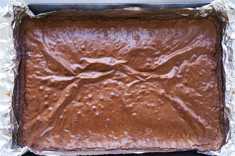 Image of When baking has finished, allow the brownies to cool completely...