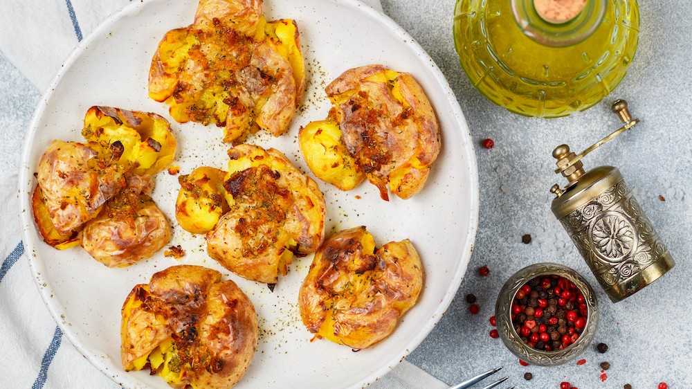 Image of Crispy Cajun Smashed Potatoes 