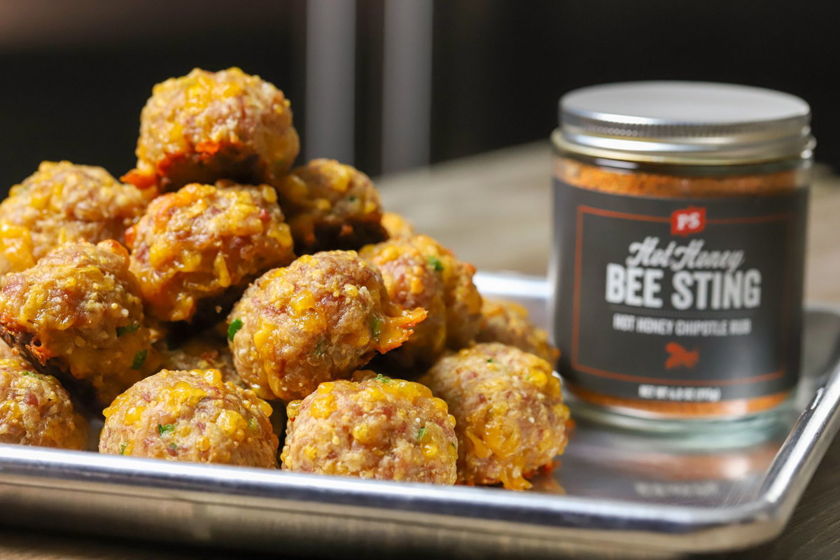 Hot Honey Smoked Sausage Balls