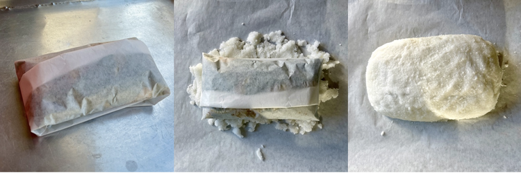 Image of Wrap the parchment paper snugly around the cod, folding the sides under the packet.