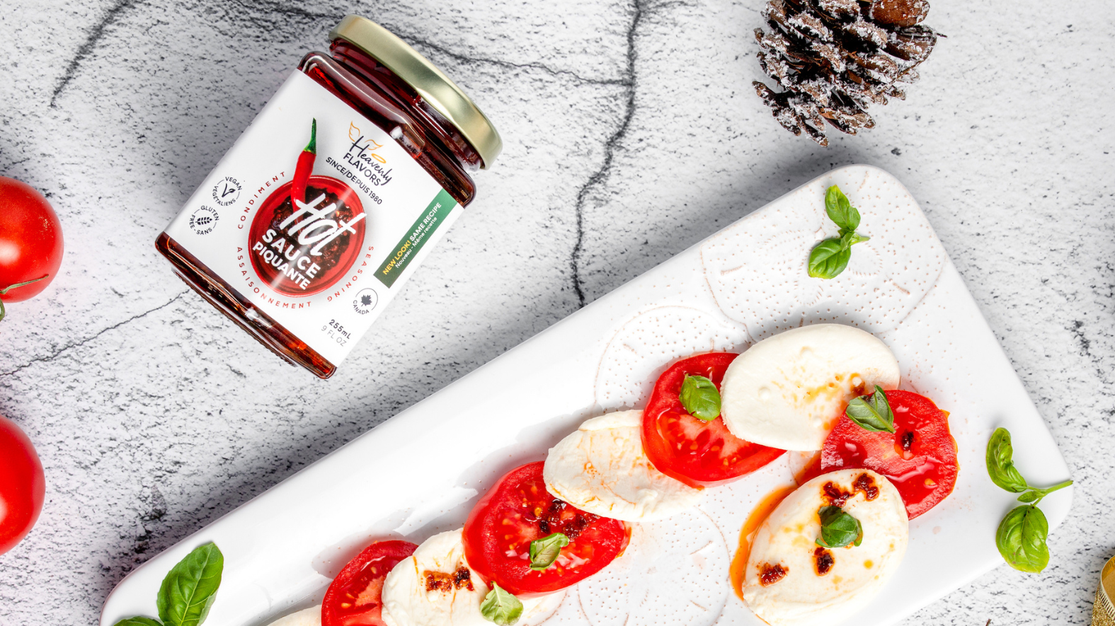 Image of Burrata with Heirloom Tomatoes Dish