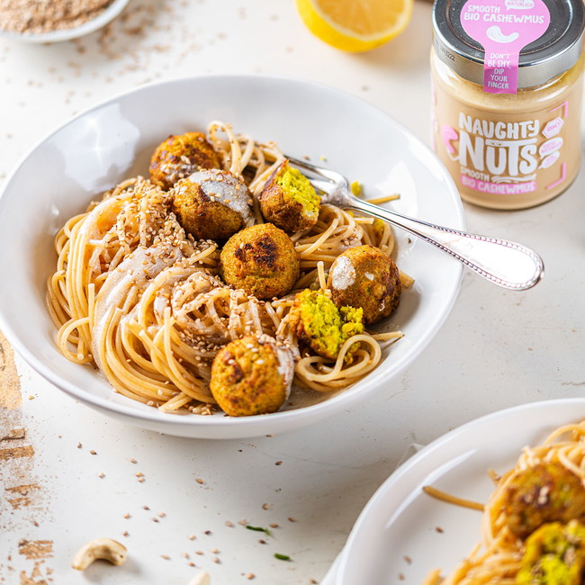 Vegane Tahini Pasta mit Cashewmus