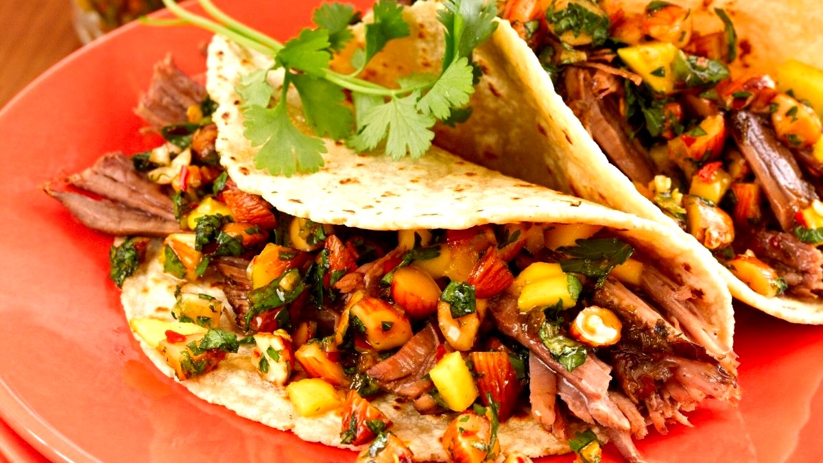 Image of Beef Barbacoa Tacos with Almond Mojo