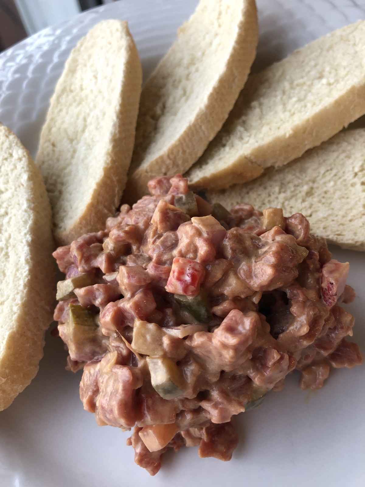 Tartare de bœuf aux fraises