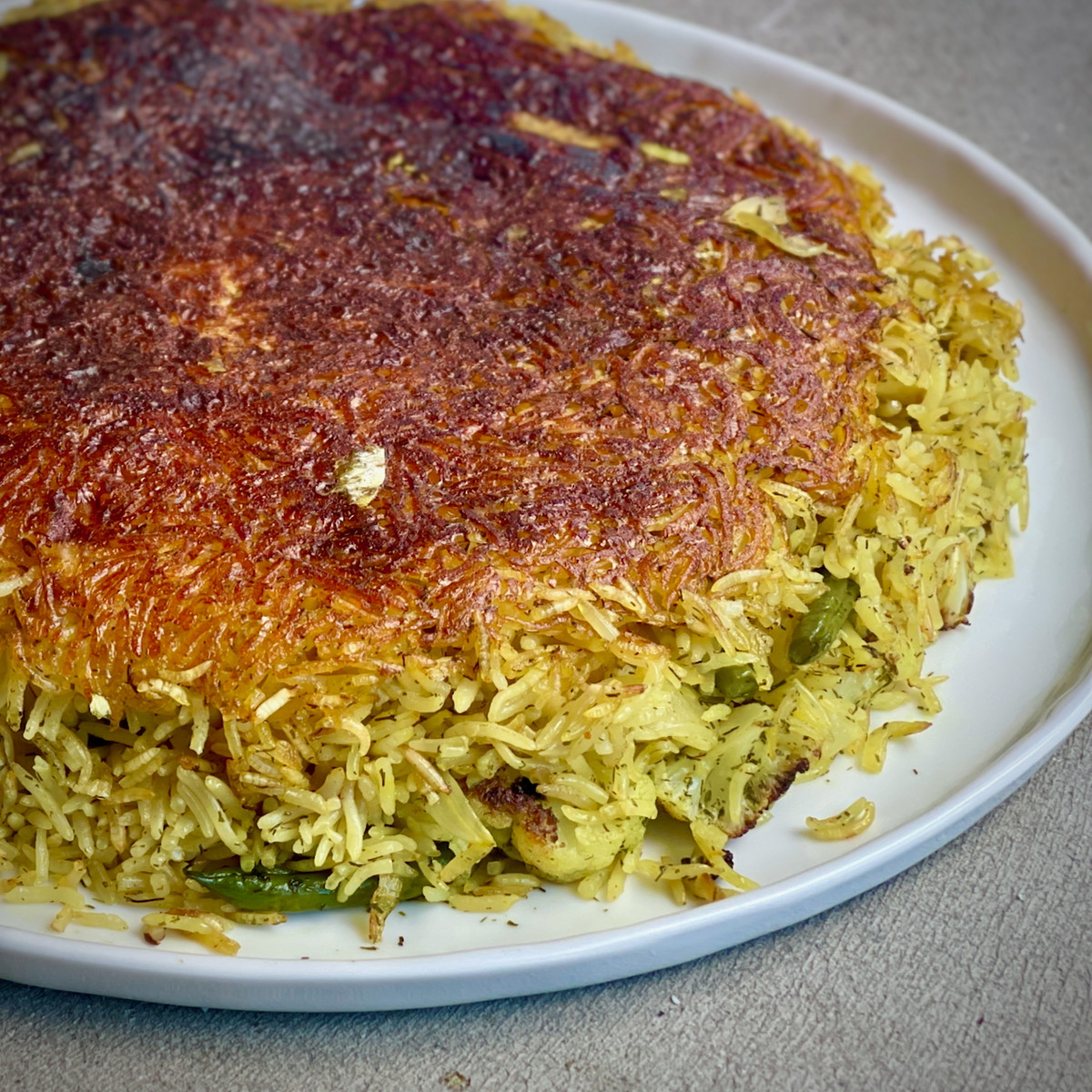 Crispy Persian Vegetable Rice