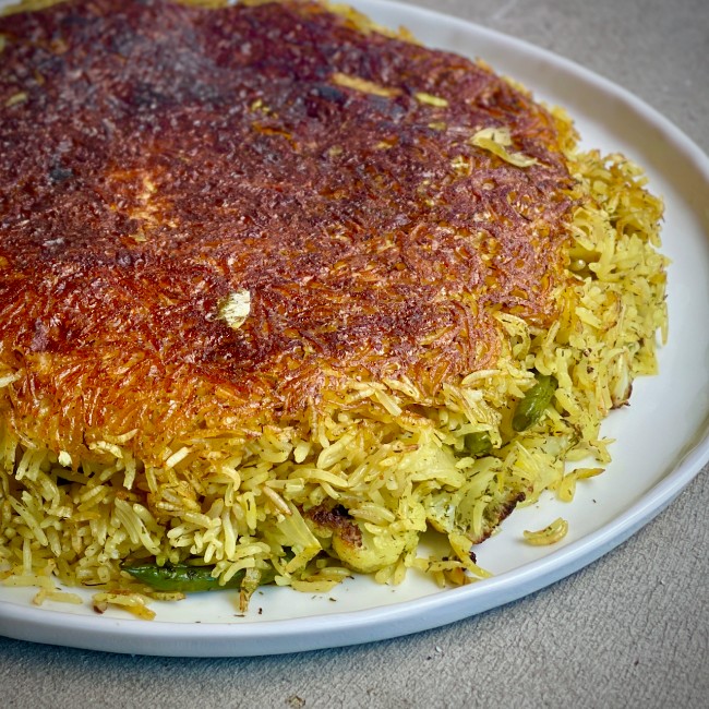 Image of Crispy Persian Vegetable Rice