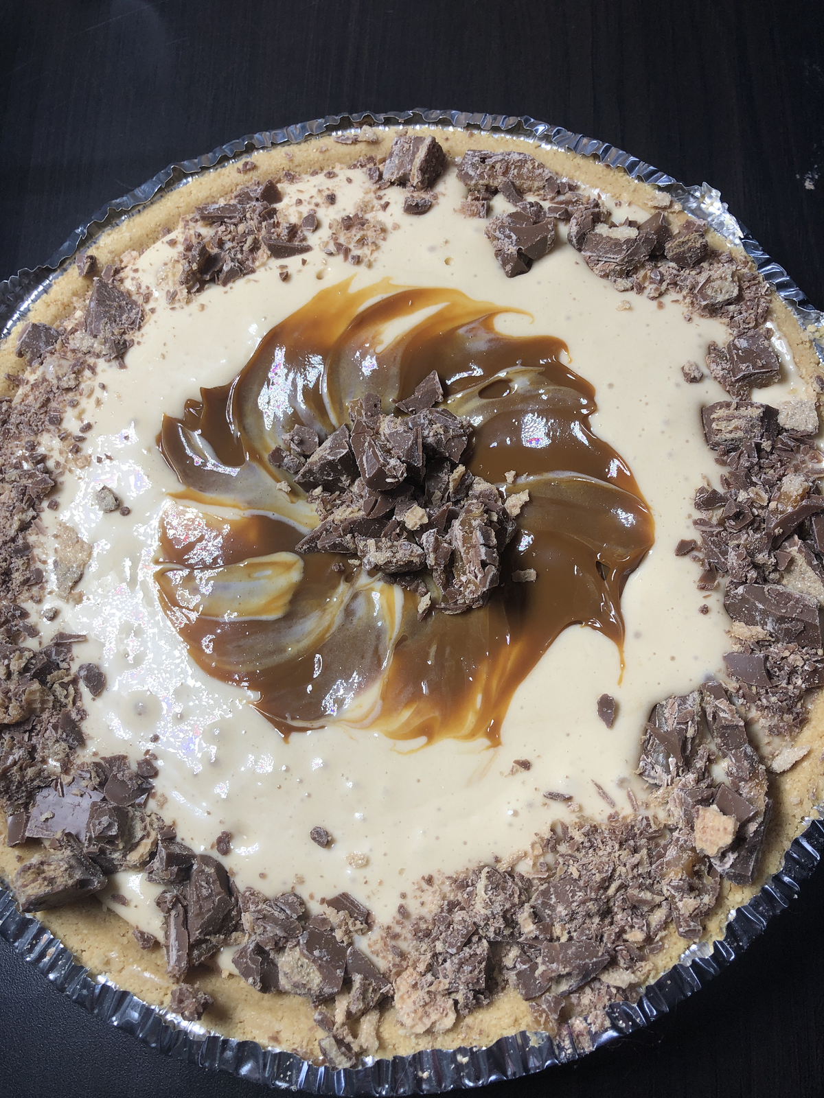 Tarte au fromage et au caramel