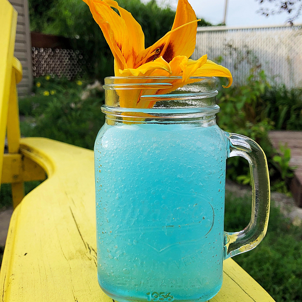 Slush bleue à la vodka