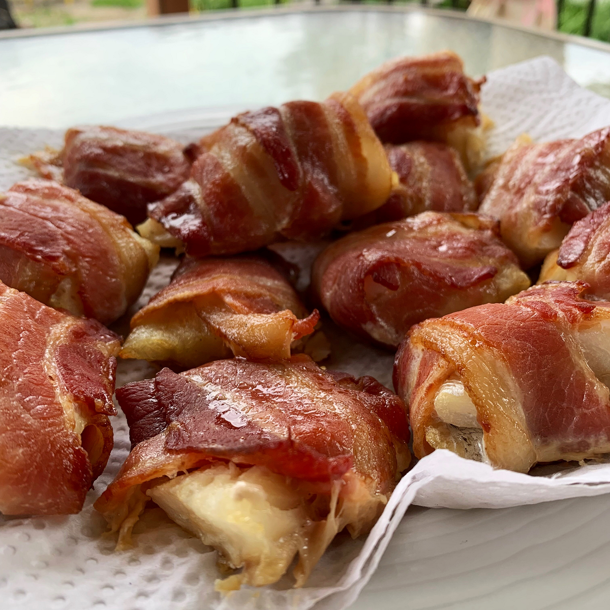 Pépites de morue au bacon