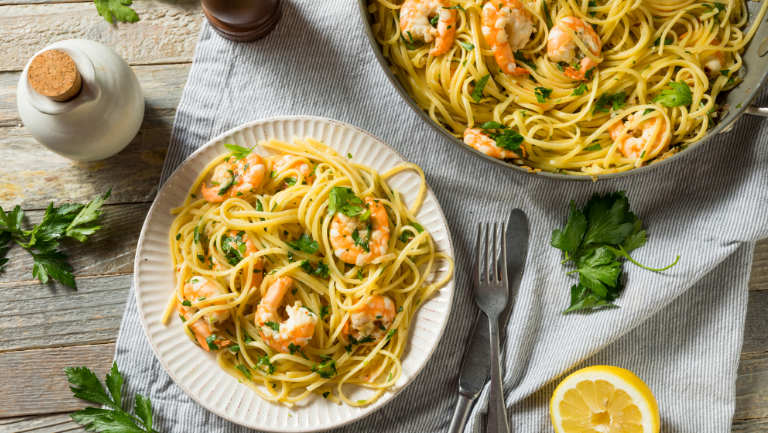 Image of Lemon & Garlic Shrimp Pasta 
