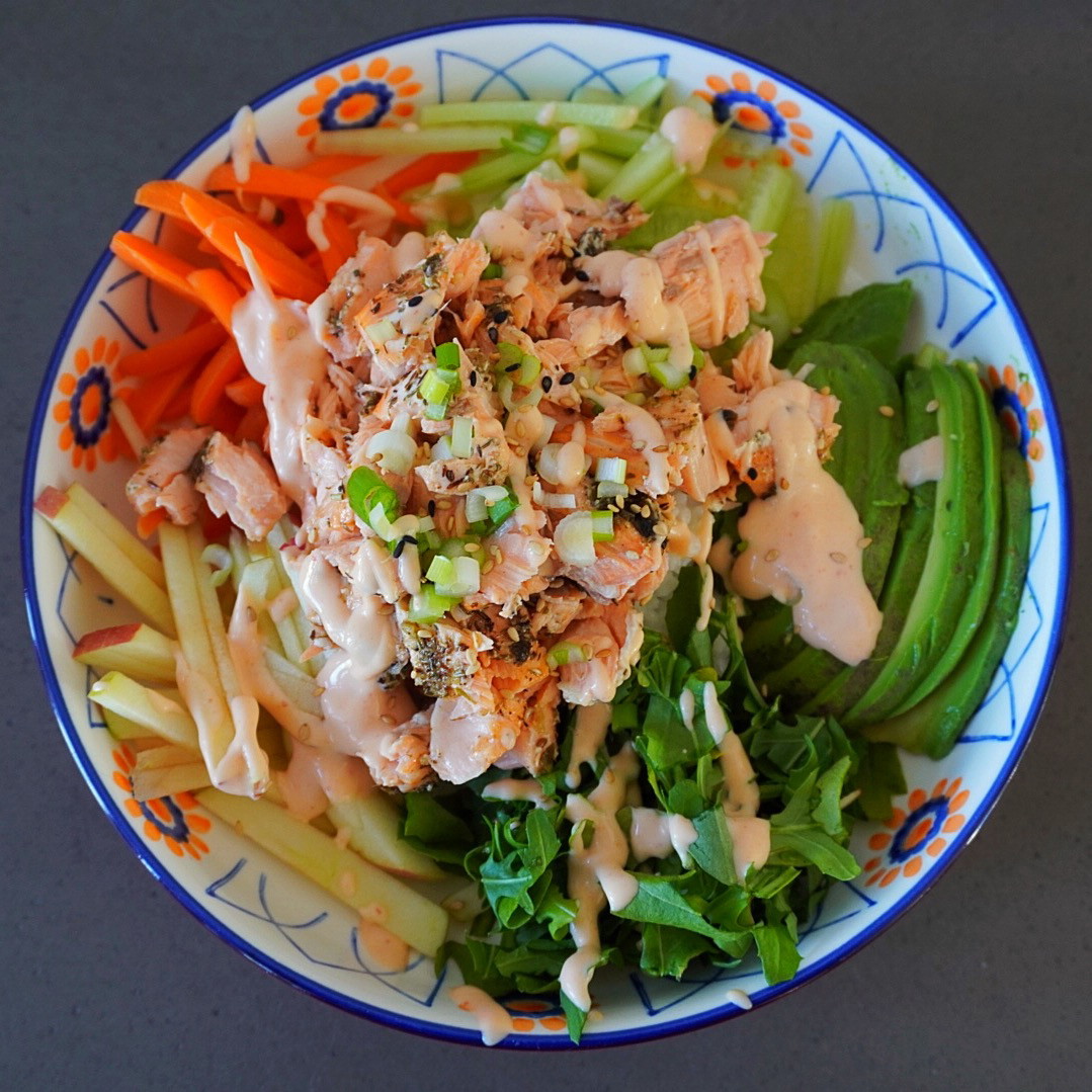 Poke Bowl Au Saumon Cuit