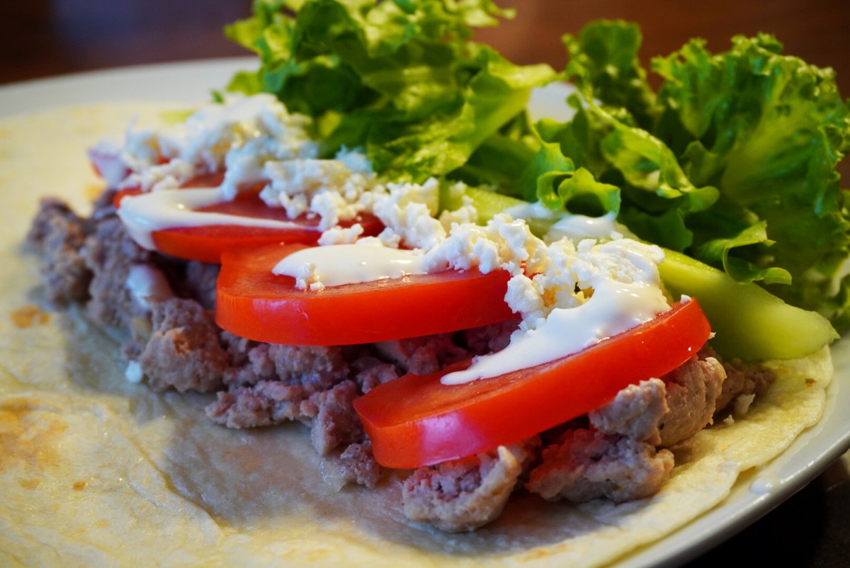 Tortilla Au Porc À La Grecque