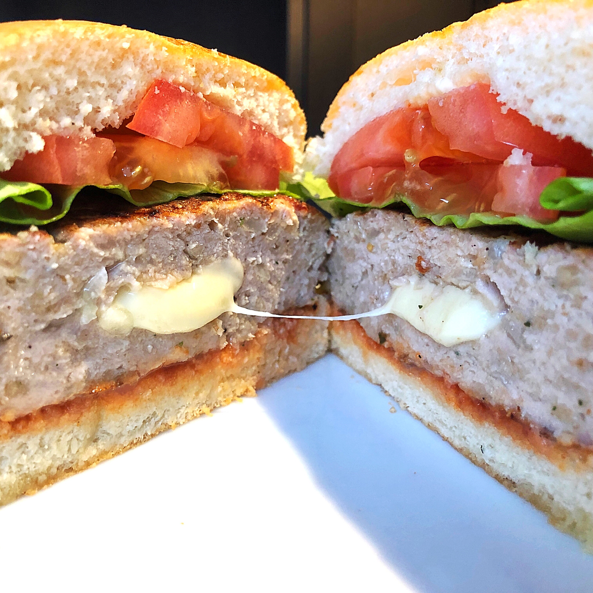 Burger de porc au fromage