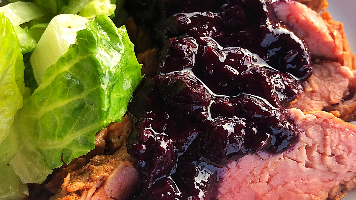 Image of Filet de porc aux bleuets