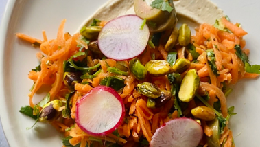 Image of Carrot Salad with Moroccan Roasted Pistachios