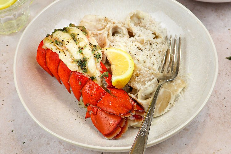 Image of Enjoy warm with the cooked lobster tails!