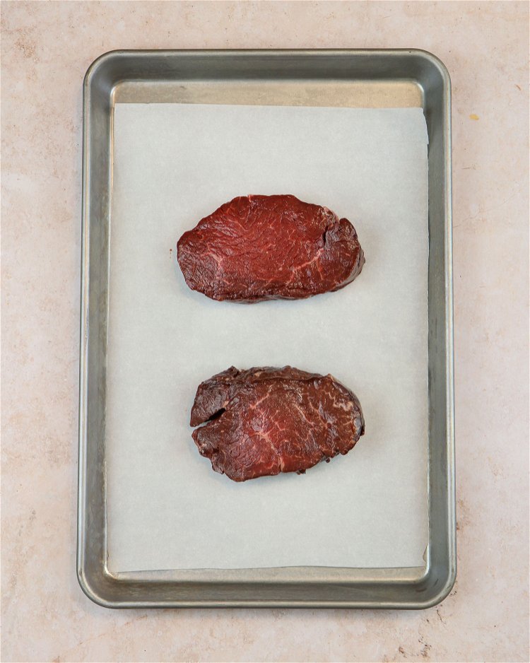 Image of Remove the filets from the refrigerator to sit at room...