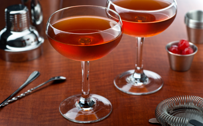 Mezcal Manhattan