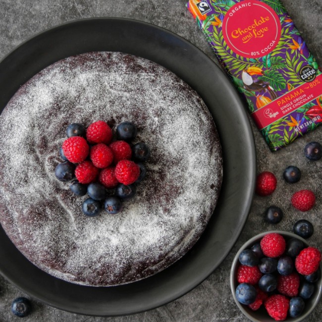 Image of Flourless Dark Chocolate Cake