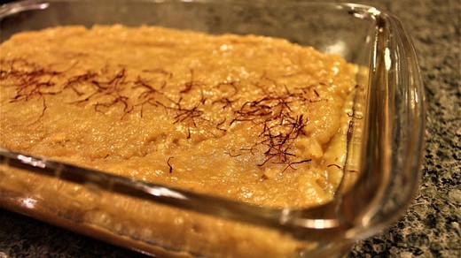 Image of Saffron Almond Pudding (Kesar Badam Halwa)