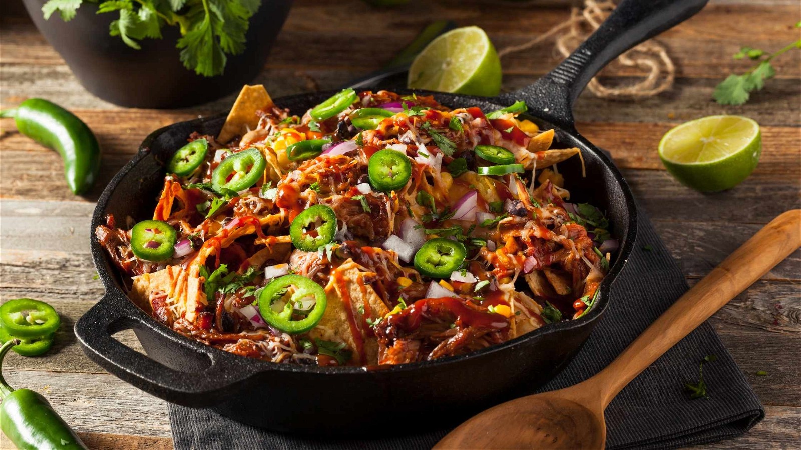 Image of BBQ Shredded Chicken Nachos