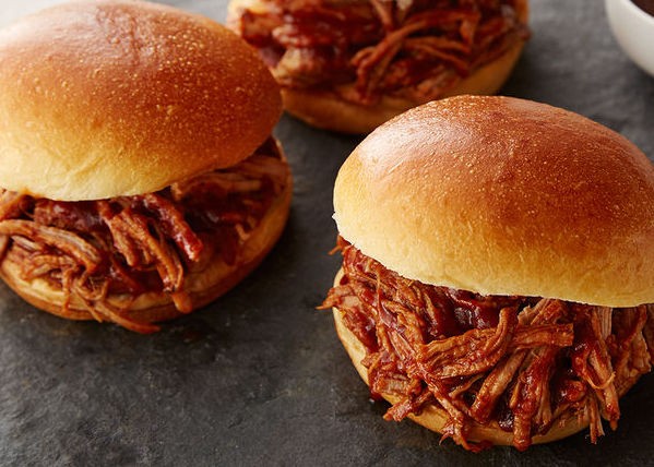 Image of Pulled Pork Sandwiches w/Smokey Achiote Sauce