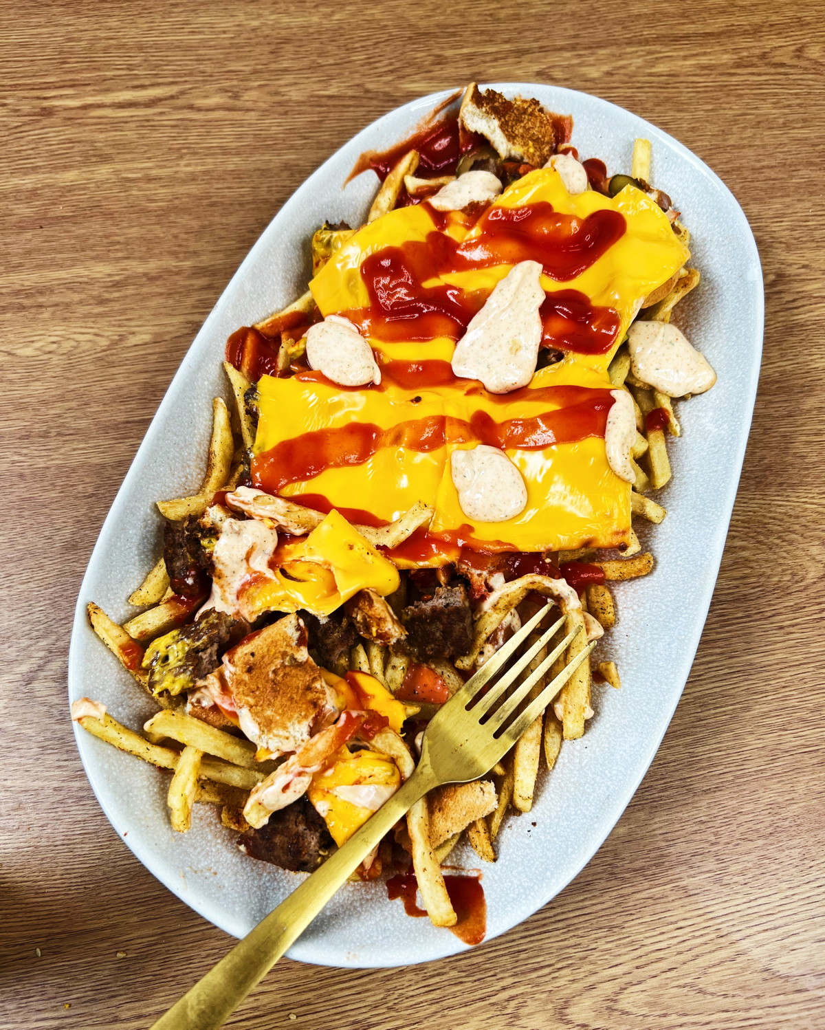 Dirty Cheeseburger Fries in 10 mins.