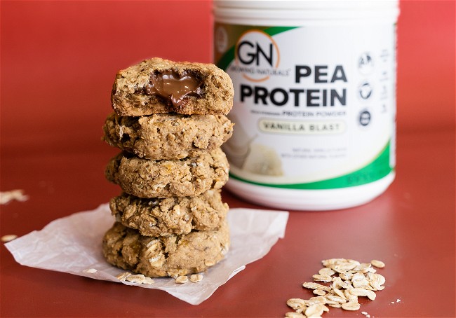 Image of Vegan Nutella-Stuffed Breakfast Cookies