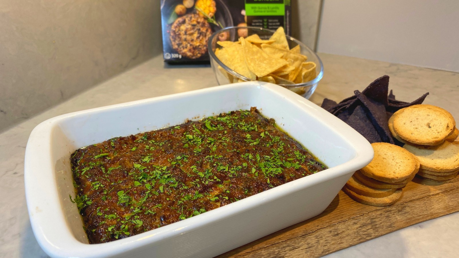 Image of Cheesy Baked Mushroom Dip