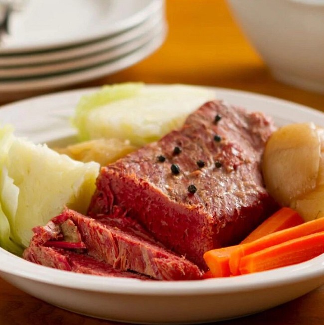 Image of Corned Beef and Cabbage with Potatoes